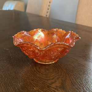 Depression glass candy dish